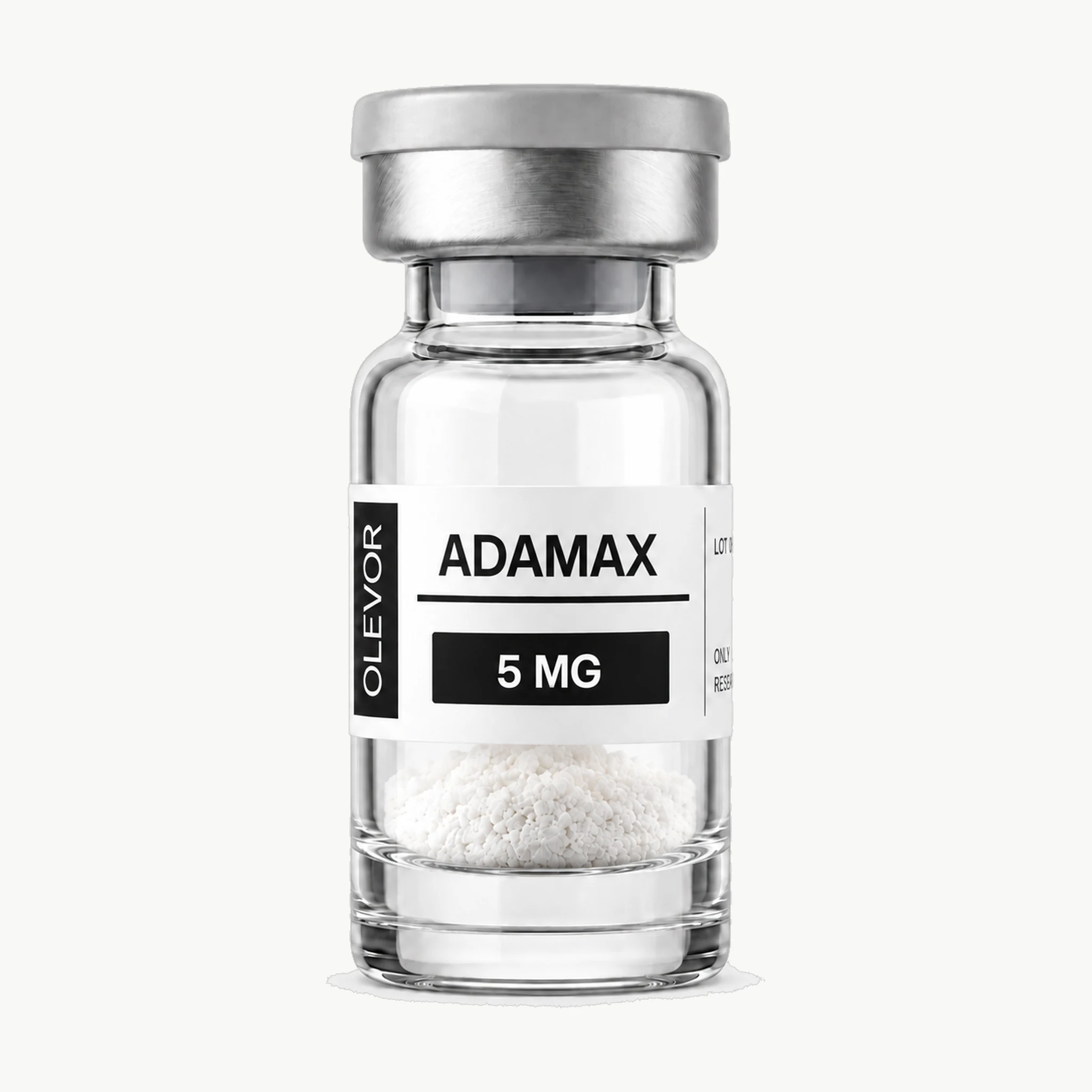 Vial OLEVOR Adamax, 5 mg, vista frontal