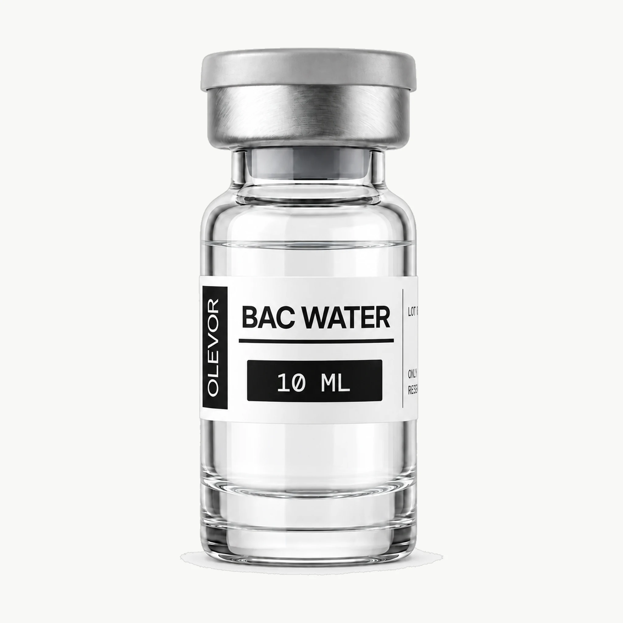 Vial OLEVOR Bac Water, 10 mL, vista frontal