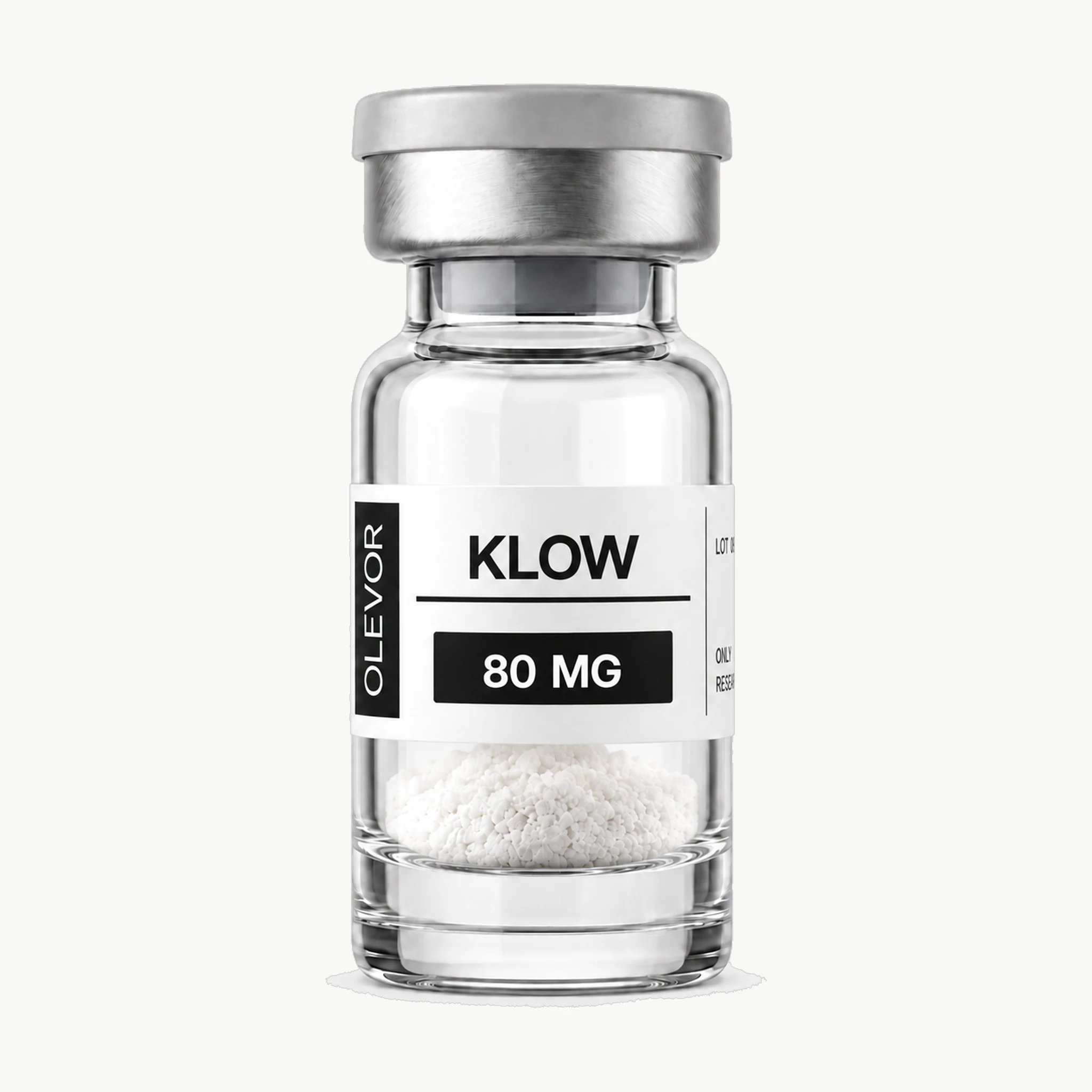 Vial OLEVOR KLOW, 80 mg, vista frontal
