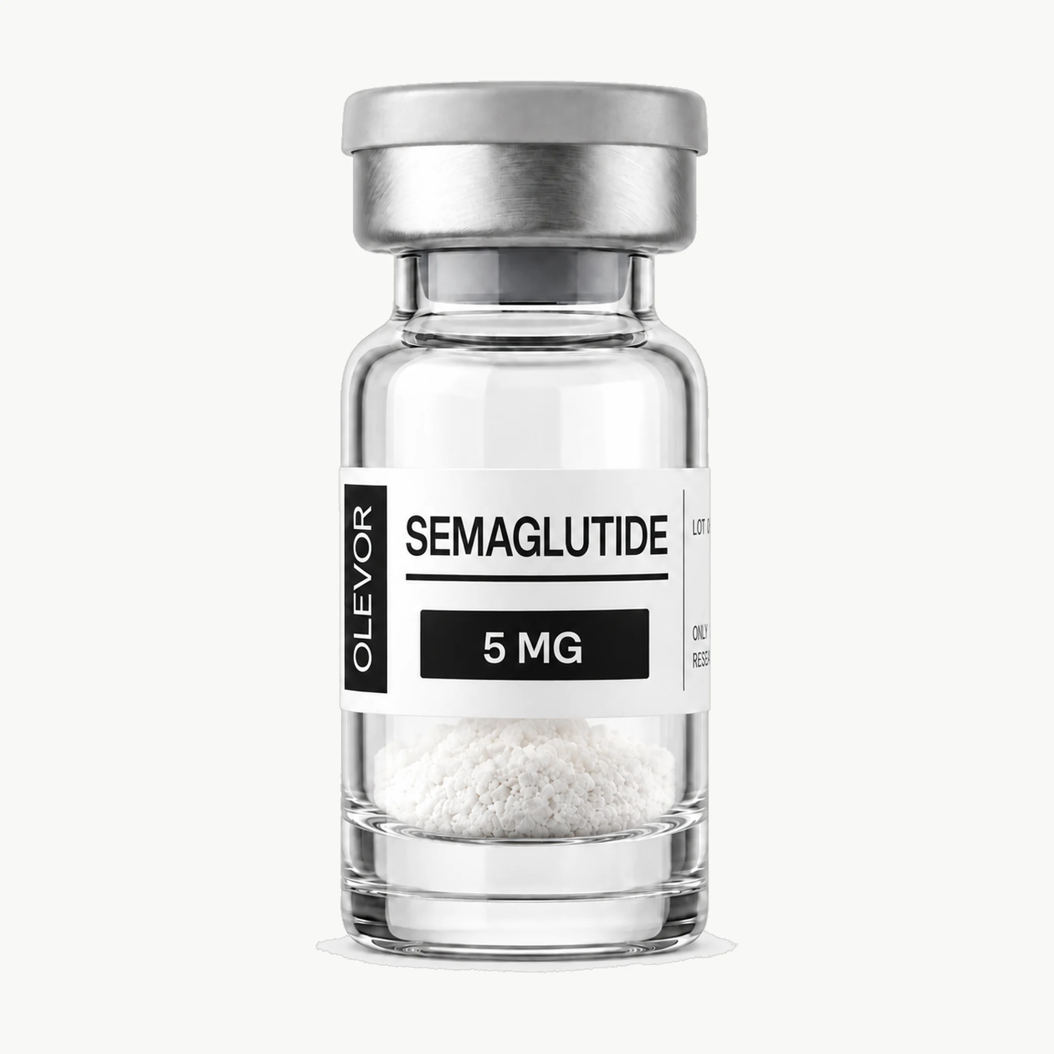 Vial OLEVOR Semaglutide, 5 mg, vista frontal