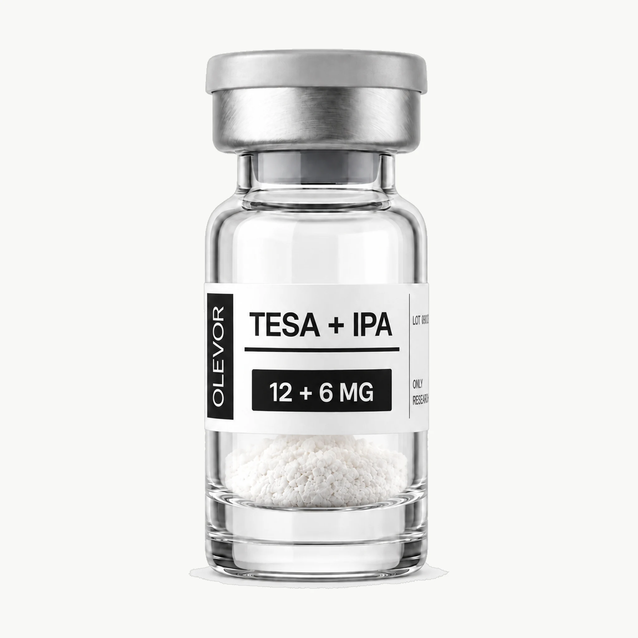 Vial OLEVOR Tesa + Ipa, 12 mg + 6 mg, vista frontal